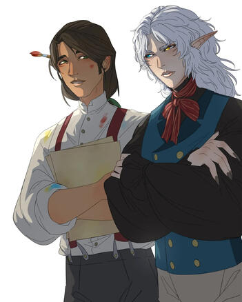 Human Artist And Vampire Elf Human Artist And Vampire Elf