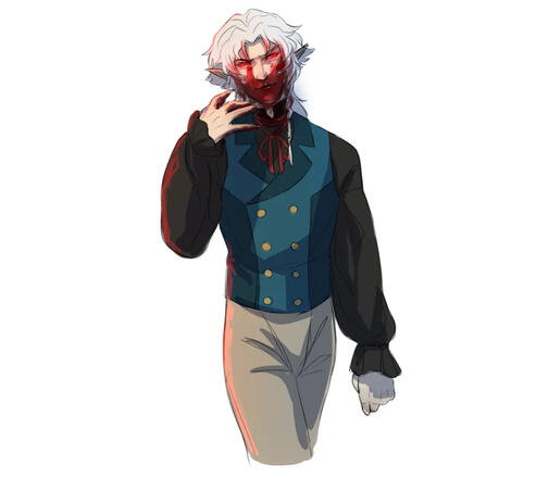 Vampire Elf Bloody Smirk