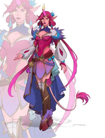DnD Tiefling Sorceress