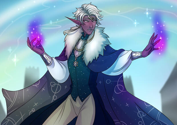 Purple Elf Magic Spell Purple Elf Magic Spell