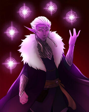 Purple Elf Sorceress